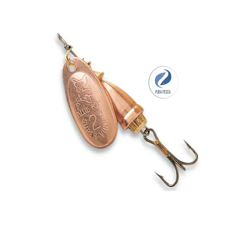 Cuchara Blue Fox Classic Vibrax - 3/16-6 g, Cobre Cobre