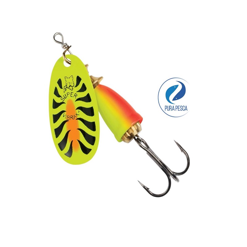 Cuchara Blue Fox Classic Vibrax - 1/8-4 g, Tigre De Fuego FT